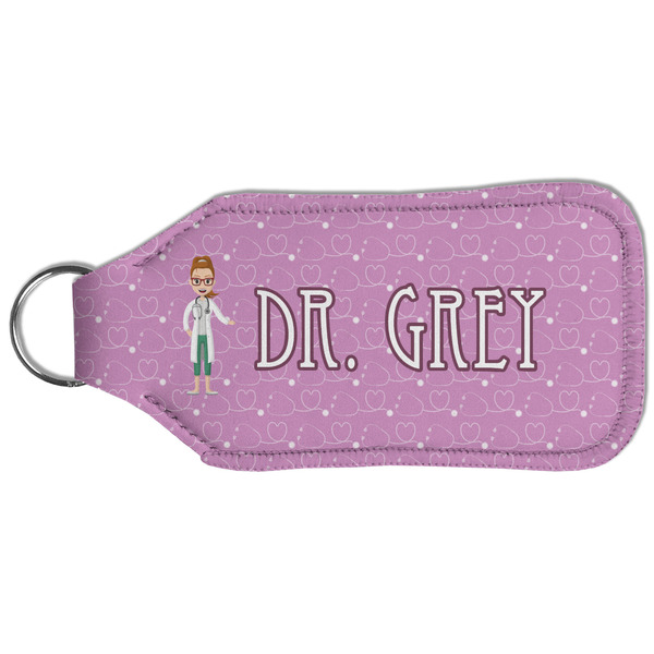 Doctor Avatar Sanitizer Holder Keychain - Large (Back)