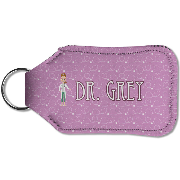 Doctor Avatar Sanitizer Holder Keychain - Small (Back)