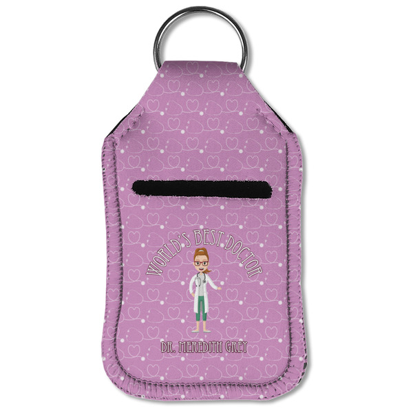 Doctor Avatar Sanitizer Holder Keychain - Small (Front Flat)