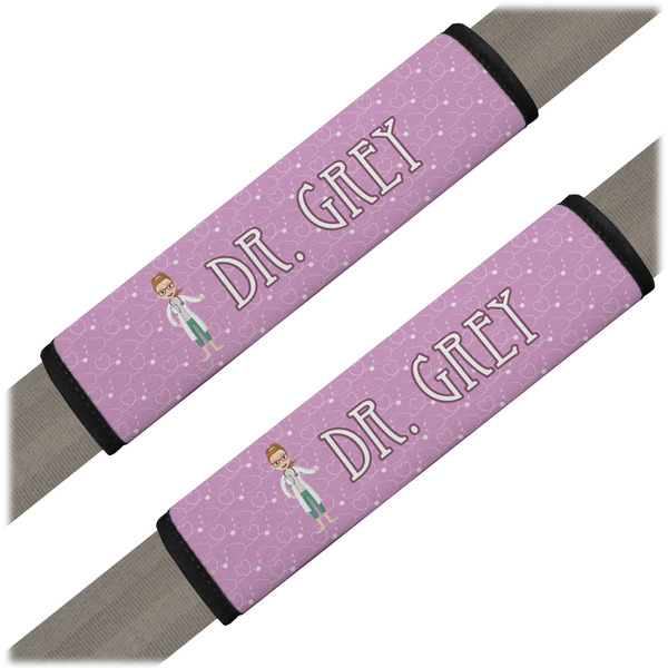 Custom Doctor Avatar Seat Belt Covers (Set of 2) (Personalized)