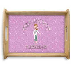 Doctor Avatar Natural Wooden Tray - Large (Personalized)
