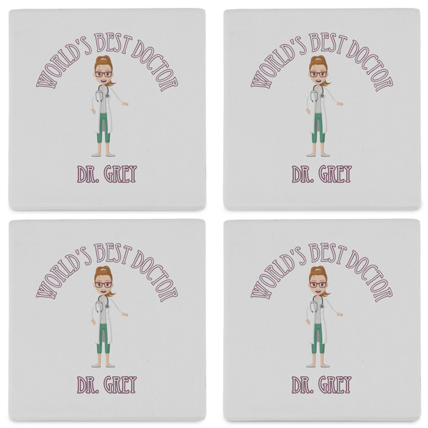 Doctor Avatar Set of 4 Sandstone Coasters - See All 4 View