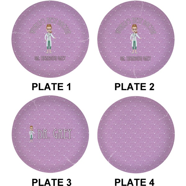 Doctor Avatar Set of Lunch / Dinner Plates (Approval)