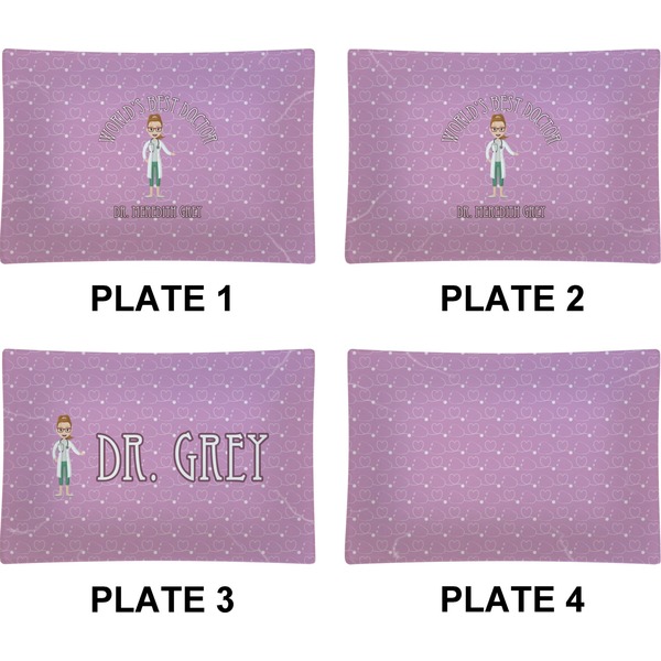 Doctor Avatar Set of Rectangular Appetizer / Dessert Plates (Approval)