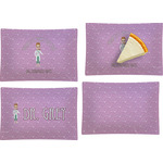 Doctor Avatar Set of 4 Glass Rectangular Appetizer / Dessert Plate (Personalized)