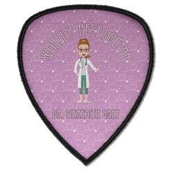 Doctor Avatar Iron on Shield Patch A w/ Name or Text