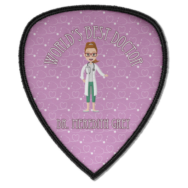 Custom Doctor Avatar Iron on Shield Patch A w/ Name or Text