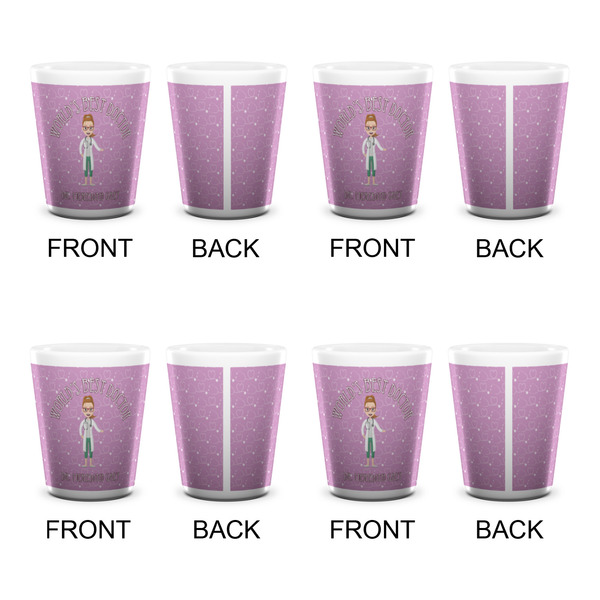 Doctor Avatar Shot Glass - White - Set of 4 - APPROVAL