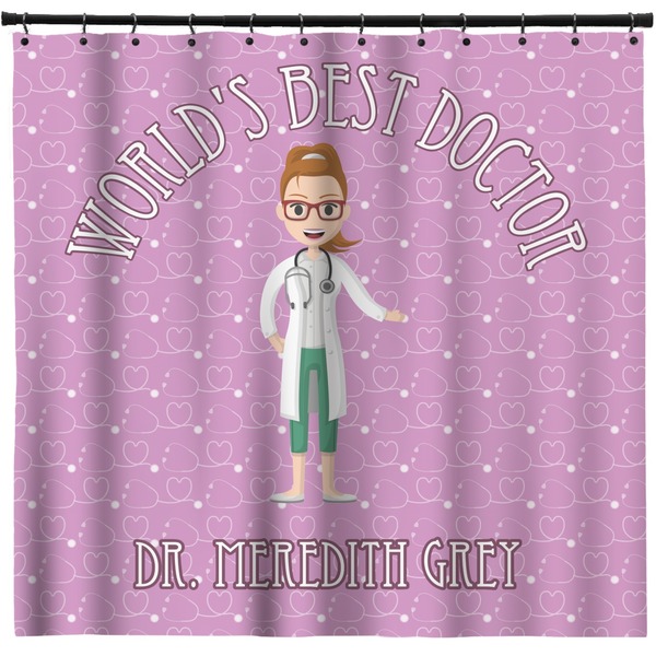 Custom Doctor Avatar Shower Curtain - 71" x 74" (Personalized)