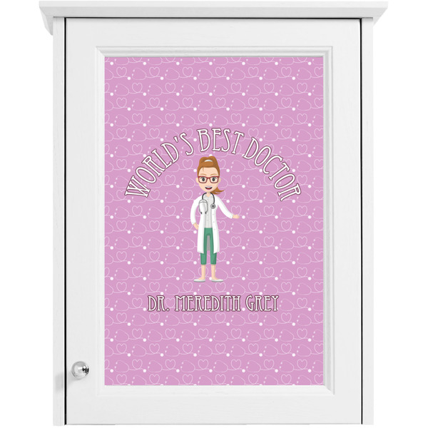 Doctor Avatar Single White Cabinet Decal