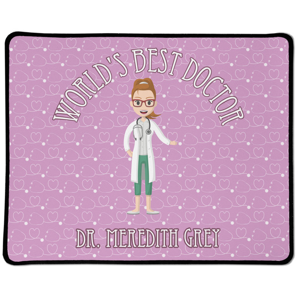 Custom Doctor Avatar Large Gaming Mouse Pad - 12.5" x 10" (Personalized)
