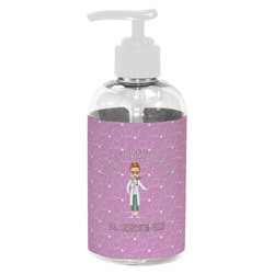 Doctor Avatar Plastic Soap / Lotion Dispenser (8 oz - Small - White) (Personalized)