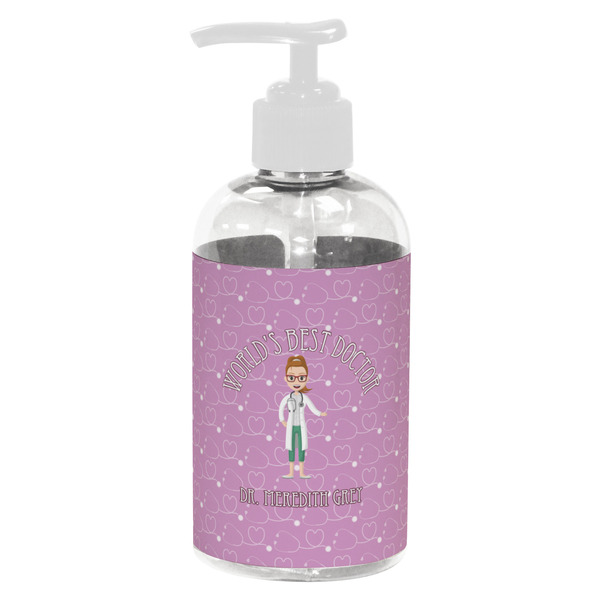Custom Doctor Avatar Plastic Soap / Lotion Dispenser (8 oz - Small - White) (Personalized)