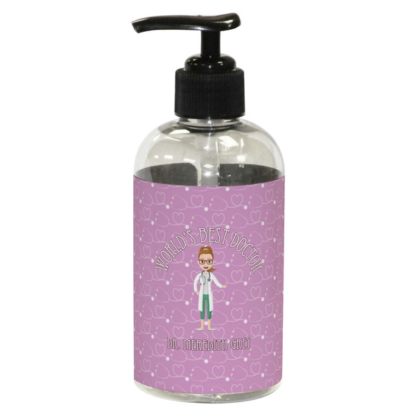 Custom Doctor Avatar Plastic Soap / Lotion Dispenser (8 oz - Small - Black) (Personalized)
