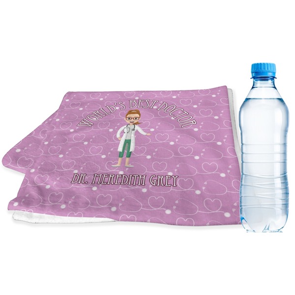 Custom Doctor Avatar Sports & Fitness Towel (Personalized)