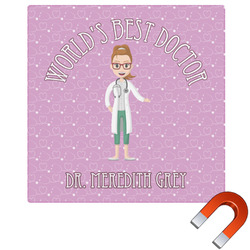 Doctor Avatar Square Car Magnet - 6" (Personalized)