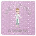 Doctor Avatar Square Rubber Backed Coaster (Personalized)