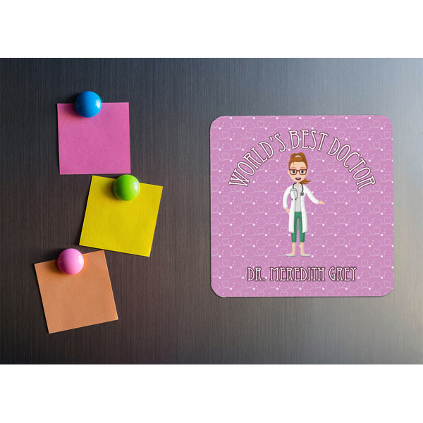 Doctor Avatar Square Fridge Magnet - LIFESTYLE