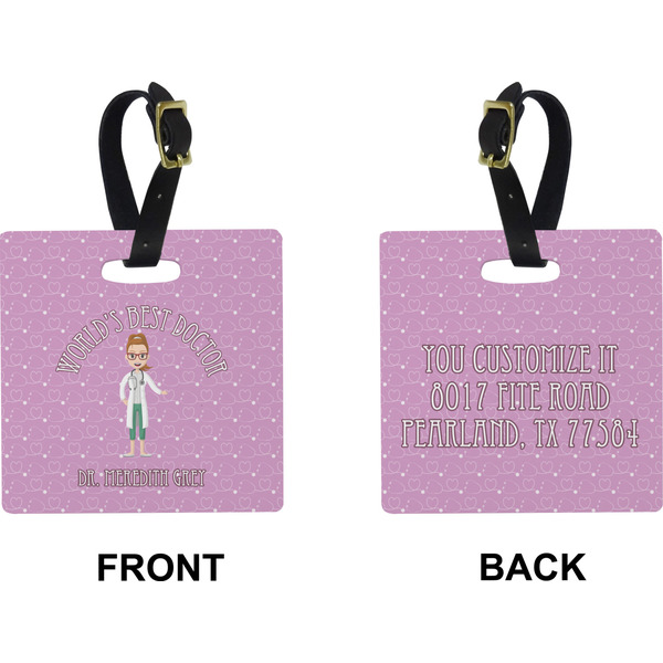 Doctor Avatar Square Luggage Tag (Front + Back)