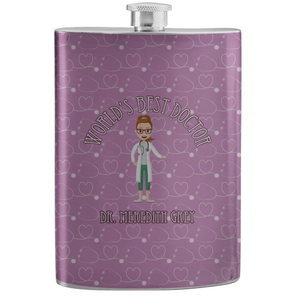 Custom Doctor Avatar Stainless Steel Flask (Personalized)