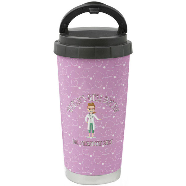 Custom Doctor Avatar Stainless Steel Coffee Tumbler (Personalized)