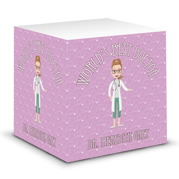 Custom Doctor Avatar Sticky Note Cube (Personalized)