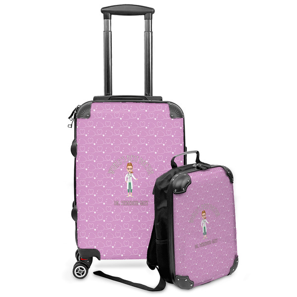 Custom Doctor Avatar Kids 2-Piece Luggage Set - Suitcase & Backpack (Personalized)
