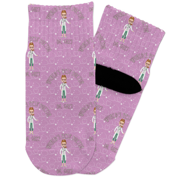 Custom Doctor Avatar Toddler Ankle Socks (Personalized)
