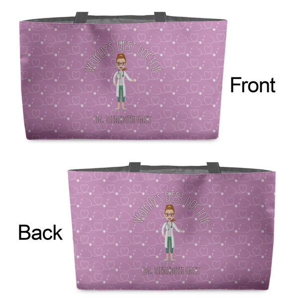 Doctor Avatar Tote w/Black Handles - Front & Back Views