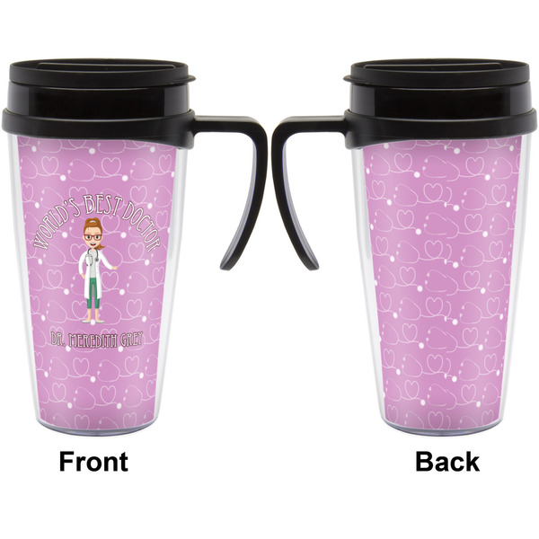 Doctor Avatar Travel Mug with Black Handle - Approval
