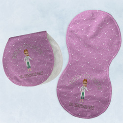 Doctor Avatar Burp Pads - Velour - Set of 2 w/ Name or Text