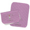 Doctor Avatar Two Rectangle Burp Cloths - Open & Folded