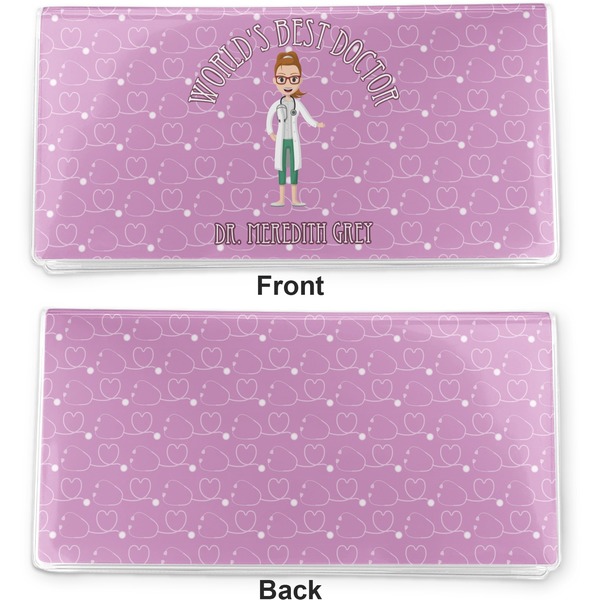 Doctor Avatar Vinyl Check Book Cover - Front and Back