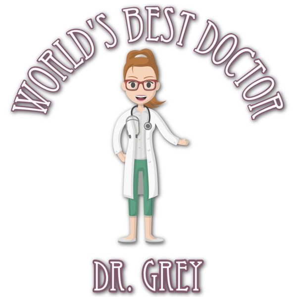 Custom Doctor Avatar Graphic Decal - Custom Sizes (Personalized)