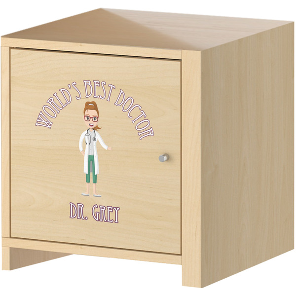 Doctor Avatar Wall Graphic on Wooden Cabinet
