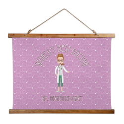Doctor Avatar Wall Hanging Tapestry - Wide (Personalized)