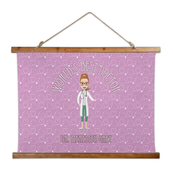Custom Doctor Avatar Wall Hanging Tapestry - Wide (Personalized)