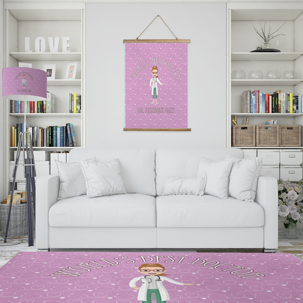 Doctor Avatar Wall Hanging Tapestry - Portrait - IN CONTEXT