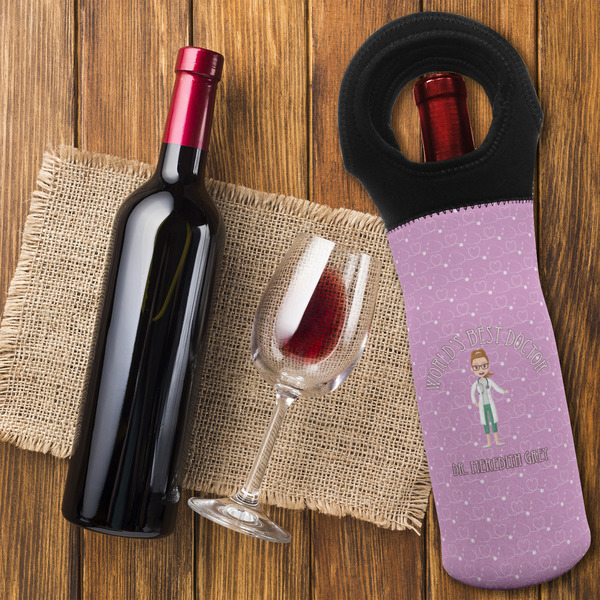 Doctor Avatar Wine Tote Bag - FLATLAY