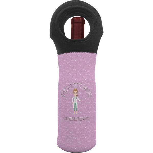 Custom Doctor Avatar Wine Tote Bag (Personalized)