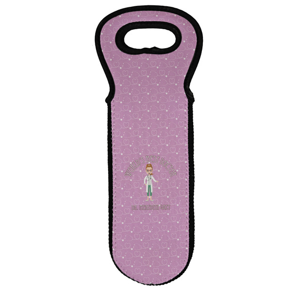 Custom Doctor Avatar Wine Tote Bag (Personalized)