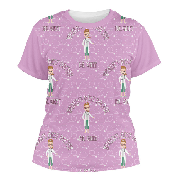 Custom Doctor Avatar Women's Crew T-Shirt - Small (Personalized)