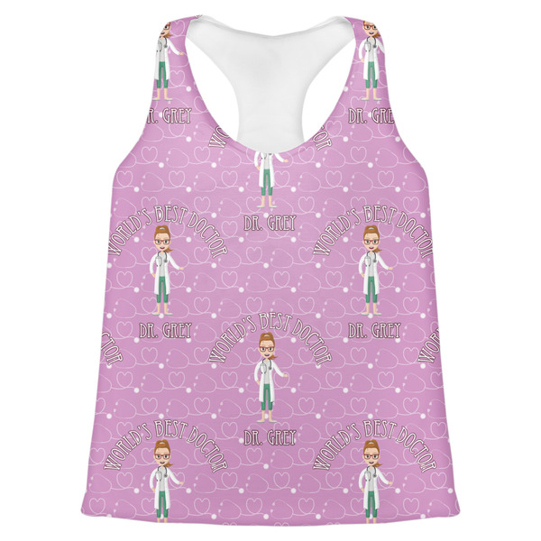 Custom Doctor Avatar Womens Racerback Tank Top - 2X Large (Personalized)
