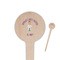 Doctor Avatar Wooden 4" Food Pick - Round - Closeup