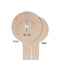 Doctor Avatar Wooden 4" Food Pick - Round - Single Sided - Front & Back