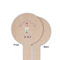 Doctor Avatar Wooden 6" Food Pick - Round - Single Sided - Front & Back