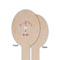 Doctor Avatar Wooden Food Pick - Oval - Single Sided - Front & Back