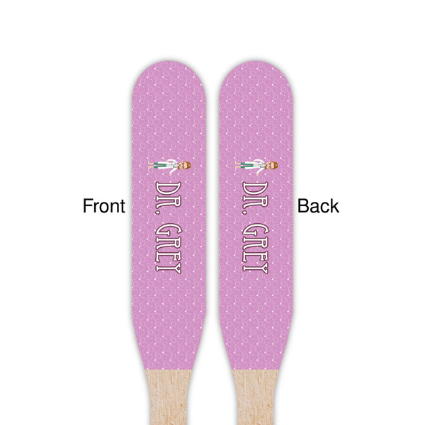 Doctor Avatar Wooden Food Pick - Paddle - Double Sided - Front & Back