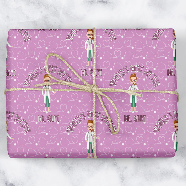 Custom Doctor Avatar Wrapping Paper (Personalized)