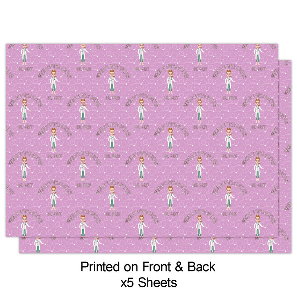 Doctor Avatar Wrapping Paper Sheet - Double Sided - Front